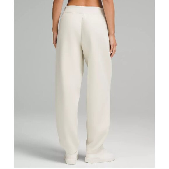 LULULEMON Heavyweight Fleece Soft Sweatpant Mid Rise in Bone Beige Size XL - Picture 2 of 10